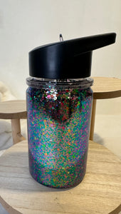 Multi Color 10oz Snow Globe Sippy Cup