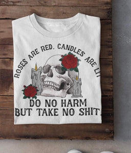 Roses are red, candles are lit… short sleeve shirt CLEARANCE
