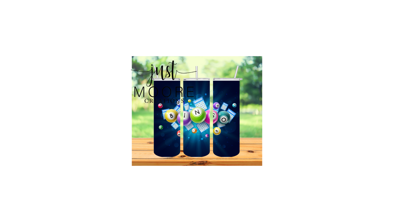 Blue Bingo Tumbler